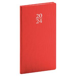 Weekly Diary 2024 Pocket Capys - red