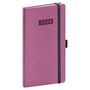 Weekly Diary 2024 Pocket Diario - pink