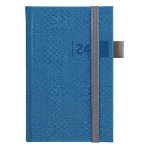 Weekly Diary 2024 Slovak pocket Tweed - blue