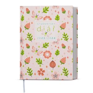 Weekly Diary 2024 Student Laminated Pocket - Pink