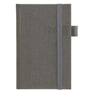 Weekly diary 2024 Tweed pocket - grey