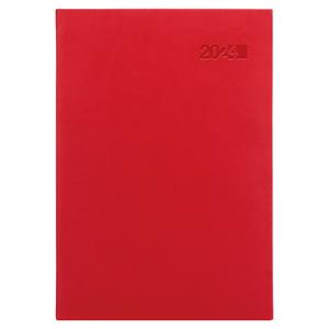 Weekly diary 2024 Viva A5 with notes - red