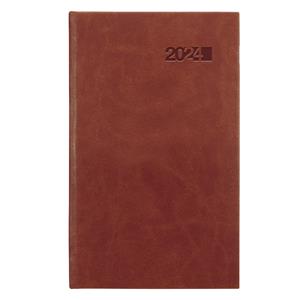 Weekly diary 2024 Viva pocket - brown