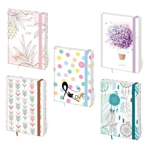 Weekly diary A5 2024 Lyra - design 1-5 with rubber band (5pcs)