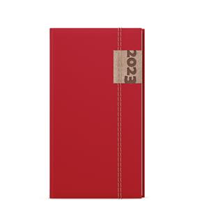 Weekly pocket Diary 2023 Jakub Denim - Red