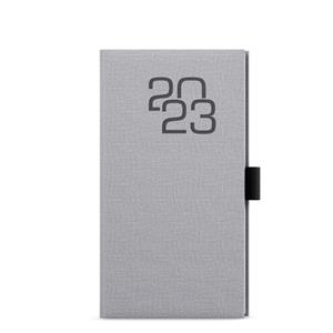 Weekly pocket Diary 2023 Jakub Fabric - Grey