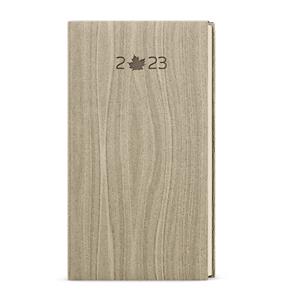 Weekly pocket Diary 2023 Jakub Wood - Light brown